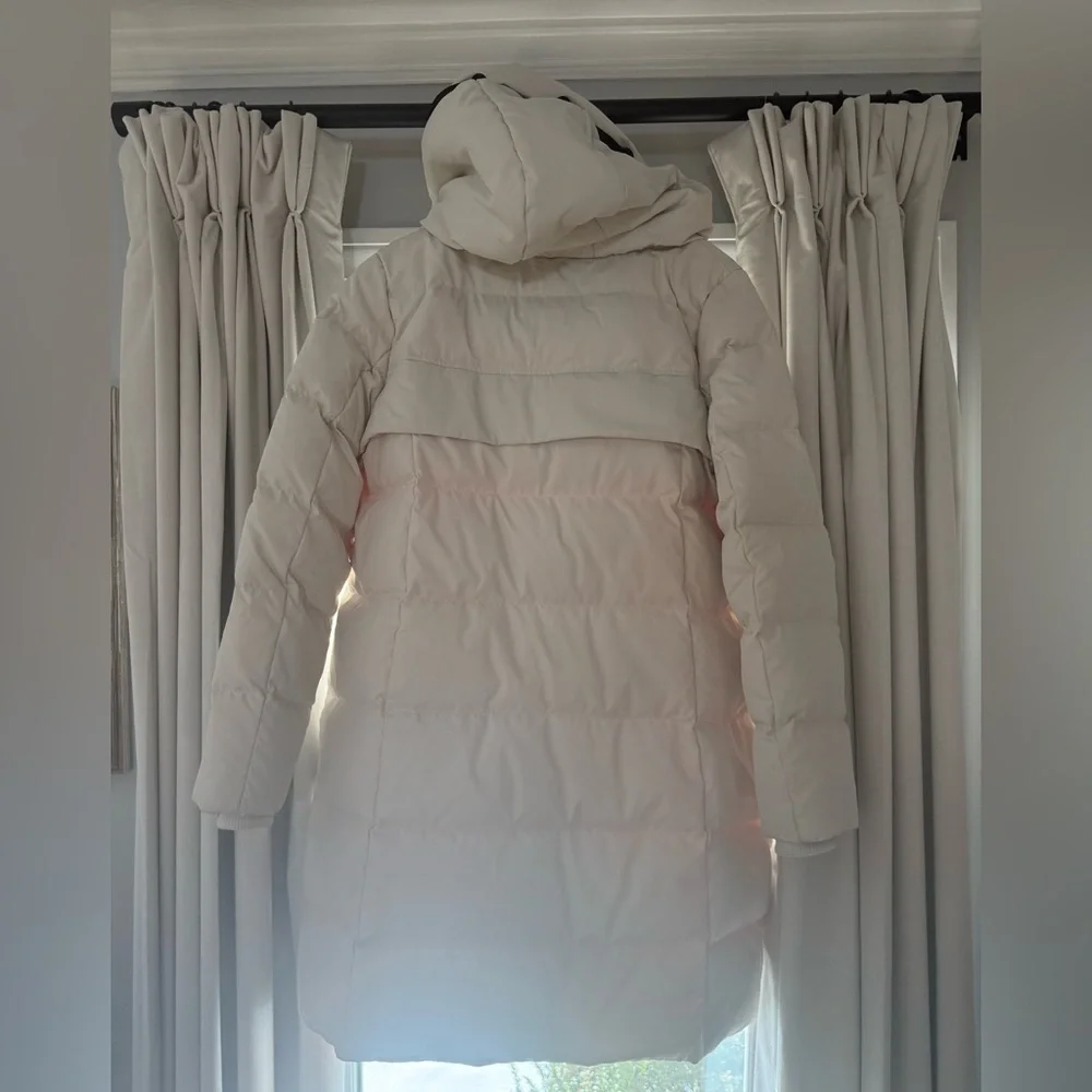 Women's Orolay Long White Puffer Coat - Picture 2 of 3